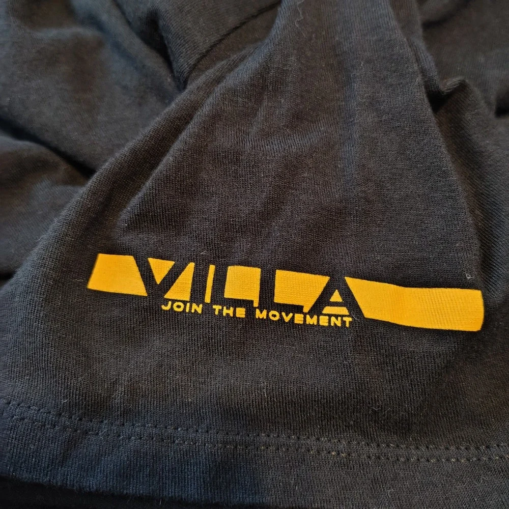 Jordan Wings As For Js Villa Join The Movement Black Yellow T-Shirt Mens XL